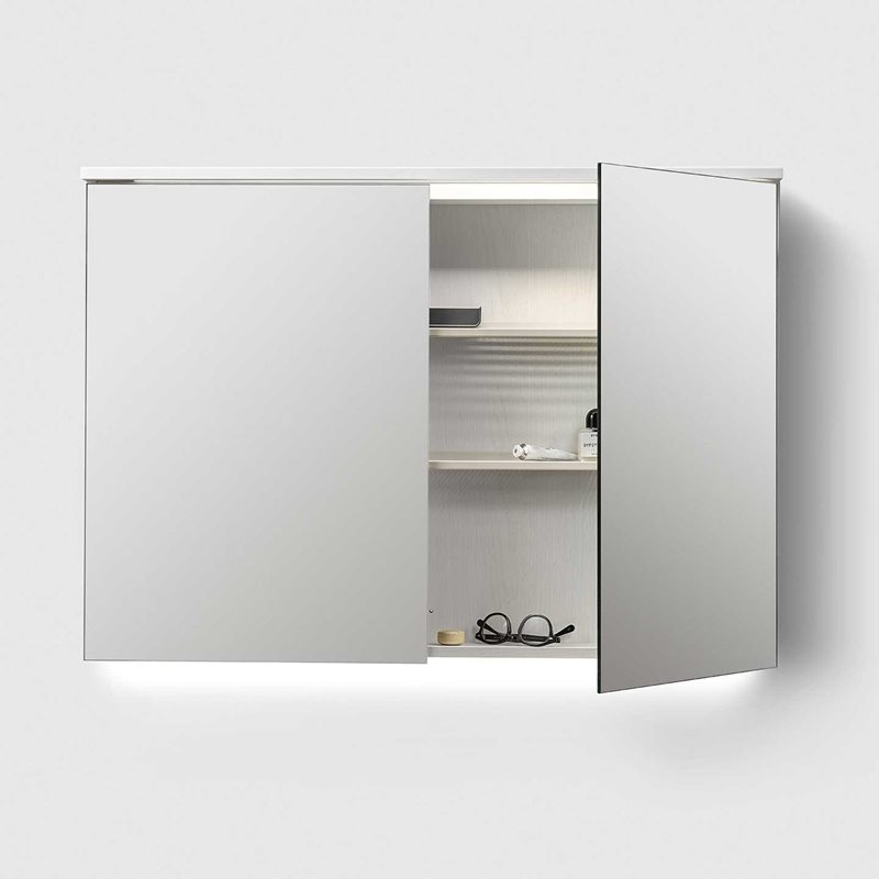 Spejlskab Haven MC/H2 1000 White Wood med forstørrelsesspejl