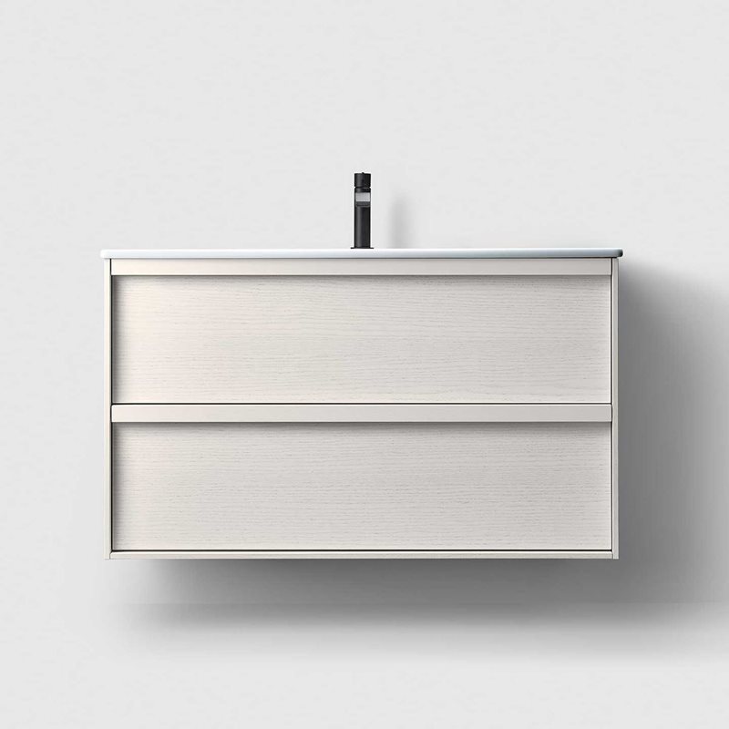 Vaskeskab Haven H2/100 inkl. Vask White Wood