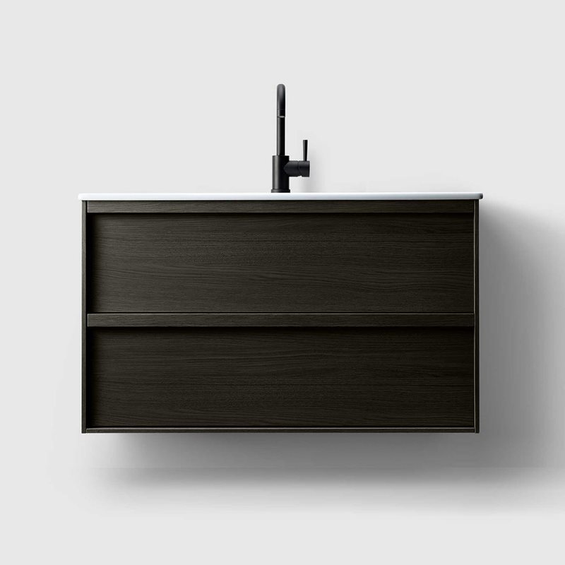 Vaskeskab Haven H2/100 inkl. Vask Dark Wood
