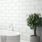 Vægflise Arredo Polar Hvid Mat 20x40 cm