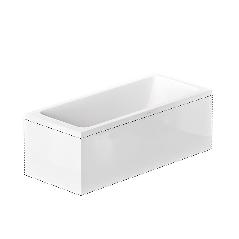 L-Panel Nordhem til Badekar Saltholmen