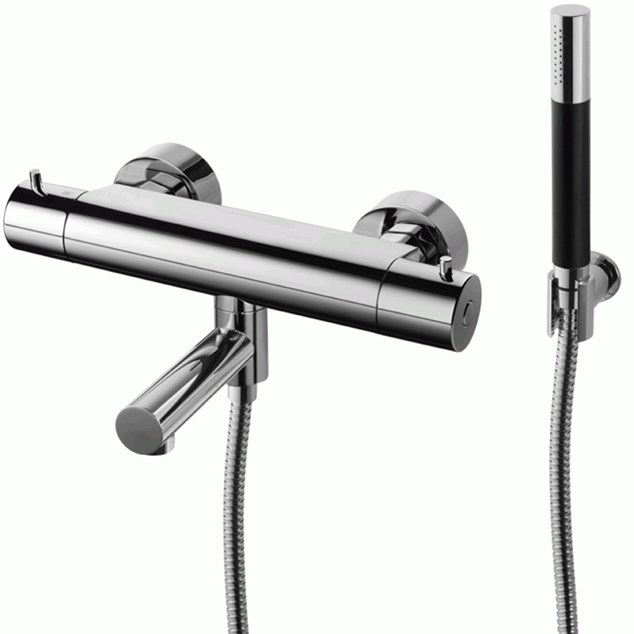 Bruse og Karbatteri Tapwell EVM026 + 5 cm ekstra lang tud Krom