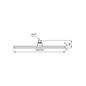 Brusehoved Tapwell ZSOF091 Krom
