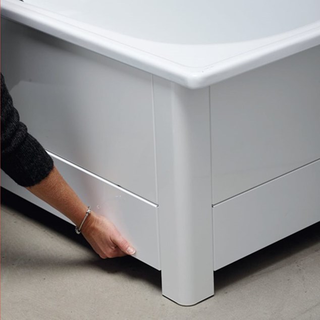 Gavl Svedbergs Emaljebadekar KORTSIDE 700 mm Hvid