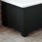 Badekar Svedbergs Emalje 1300 mm Sort