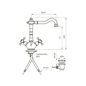 Håndvaskarmatur Tapwell Classic FBLV075 Messing