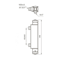 Brusearmatur Tapwell Classic XCOL168-150 Messing