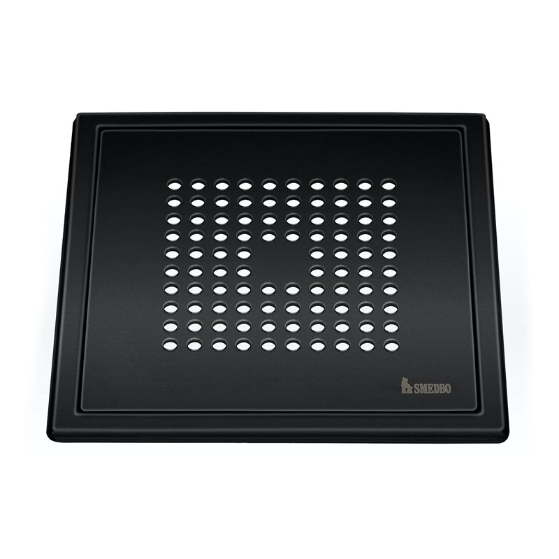 Gulvrist Smedbo Outline FB502 Mat Sort Stål