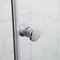 Nicheløsning Bathlife Mångsidig Rak Krom Dør 700 + Dør 700 Delvist Frostet Glas