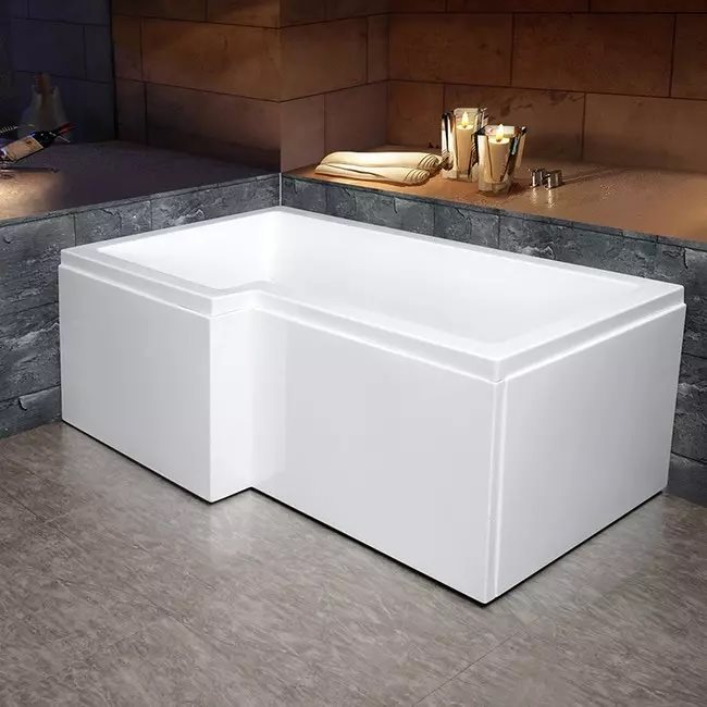 Badekar Bathlife Behag Hvid Poleret