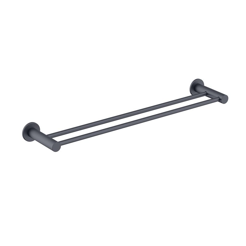 Håndklædestang Bathlife Avlasta 60 cm Dobbelt Mat Sort