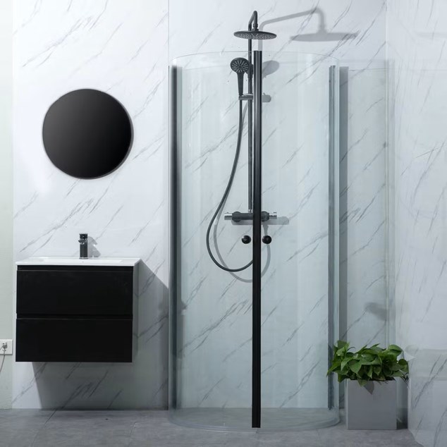 Brusehjørne Bathlife Mitt Sort