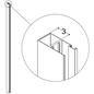 Rørgennemføring Dansani Profil Kit til Match A/B/E 200 cm Satin