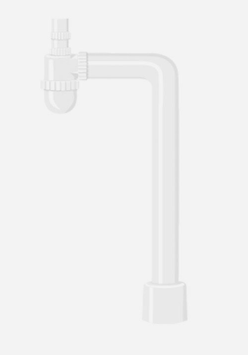 Vandlås Hafa L-Bøj Hvid