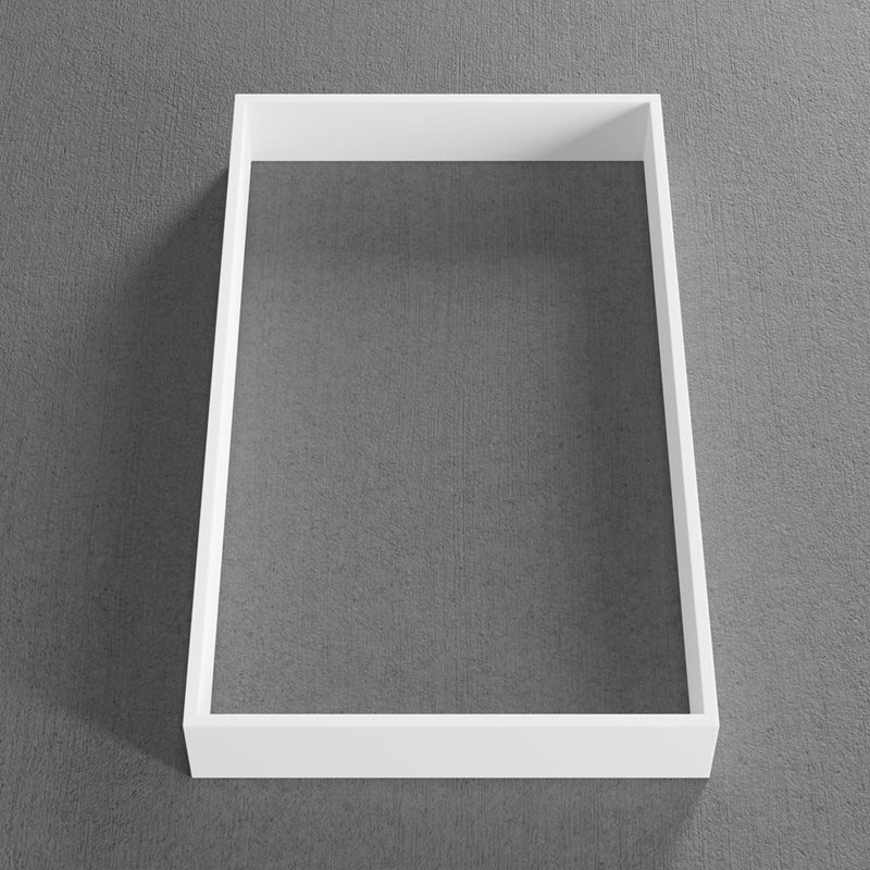 Scandtap Solid D1 skuffeindsats, 19,5x32,6 cm, mat hvid