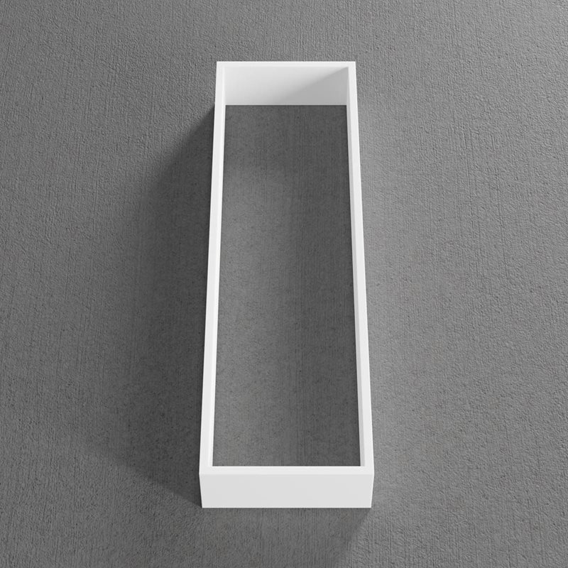 Scandtap Solid D2 skuffeindsats, 9,7x32,6 cm, mat hvid