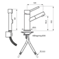 Bidetarmatur Tapwell BI069D Messing