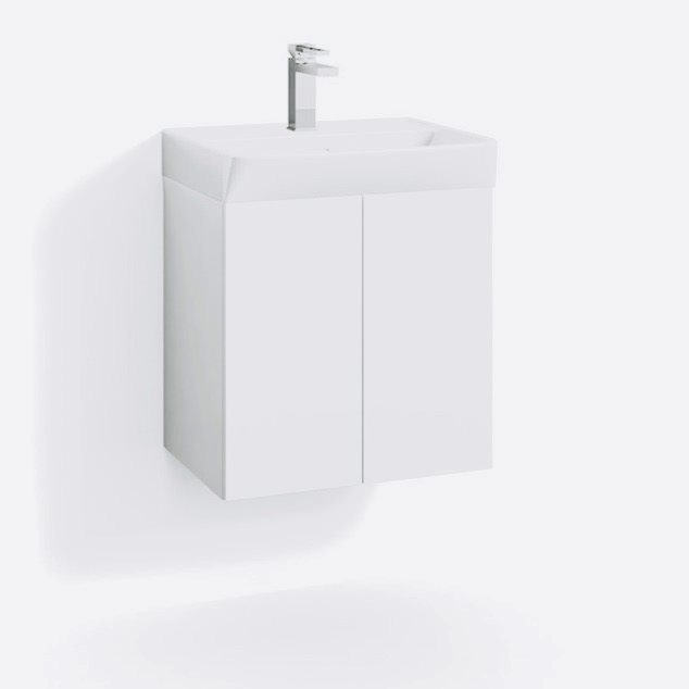 Vaskskab Svedbergs Skapa m/ låger Hvid 50x35