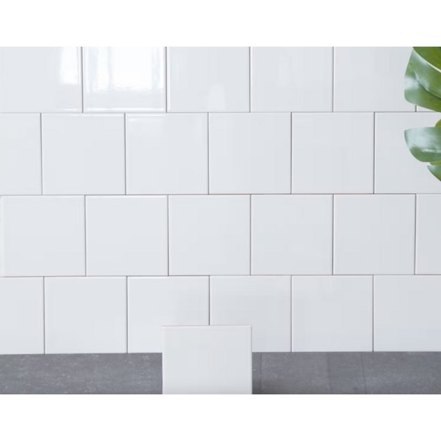 Vægflise Arredo Color Hvid Blank 15x15 cm