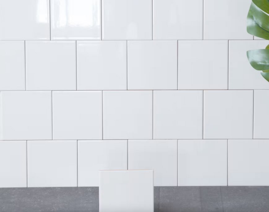 Vægflise Arredo Color Hvid Blank 15x15 cm