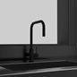 Køkkenarmatur Scandtap Steel Accent Square Coal med Udtrækstud