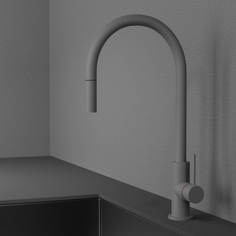 Køkkenarmatur Scandtap Steel Accent Scrap med Udtrækstud