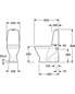 Toilet Gustavsberg Nautic 1500 Hygienic Flush til Limning