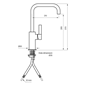 Køkkenarmatur Tapwell ARM580 Messing