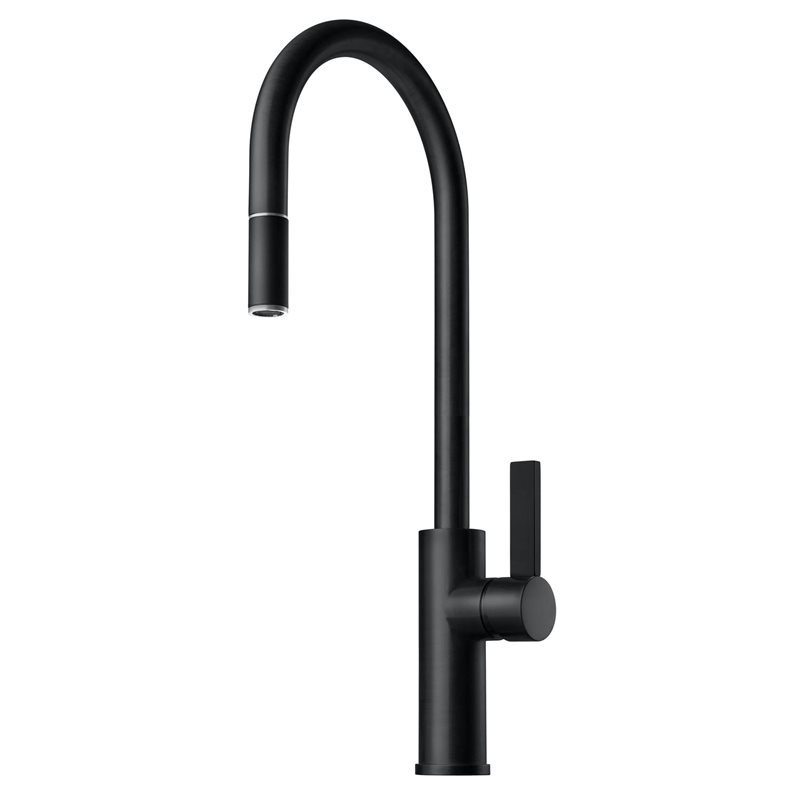 Køkkenarmatur Tapwell ARM185 med Udtræk Mat Sort