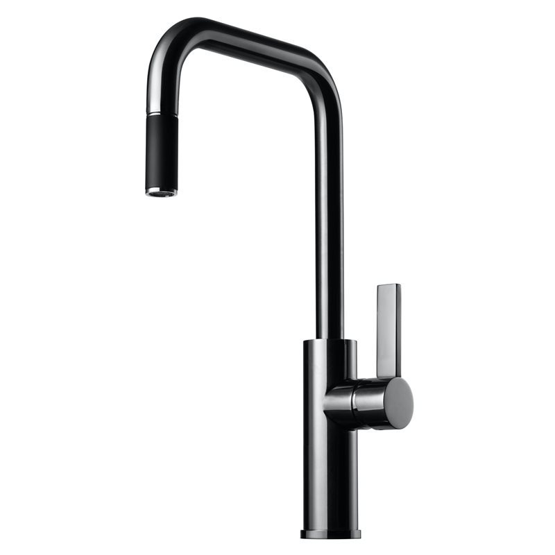 Køkkenarmatur Tapwell ARM985 med Udtrækstud Black Chrome