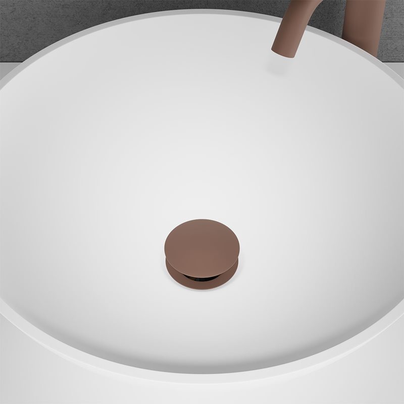 Bundventil Scandtap Steel Pop-up Universal Duo Rust