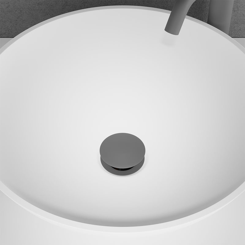 Bundventil Scandtap Steel Pop-up Universal Duo Scrap
