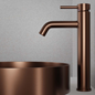 Håndvaskarmatur Scandtap Steel Wave High Amber