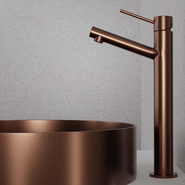 Håndvaskarmatur Scandtap Steel Vector High Amber