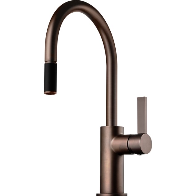 Køkkenarmatur Tapwell ARM375 med Udtrækstud Bronze