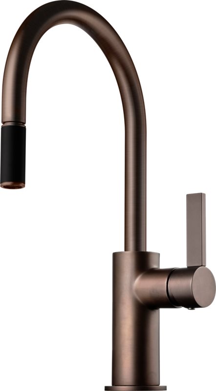 Køkkenarmatur Tapwell ARM375 med Udtrækstud Bronze