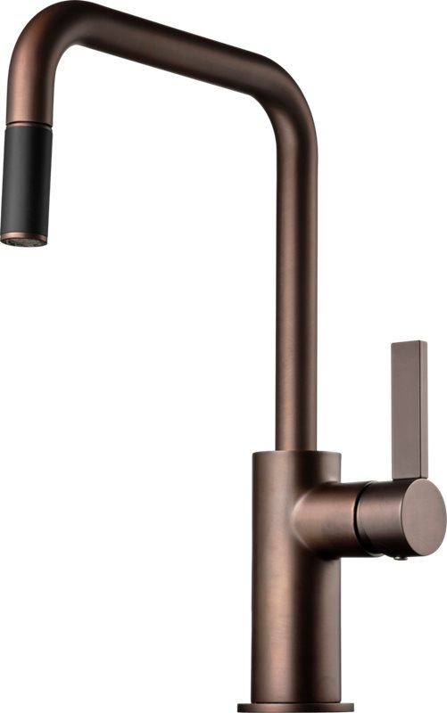 Køkkenarmatur Tapwell ARM577 med Udtræk Bronze