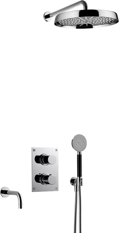 Loftbrusersæt Tapwell ARM7368 ED2 Indbygnings Krom