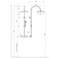 Hovedbrusersæt Tapwell ARM7300-150 Black Chrome
