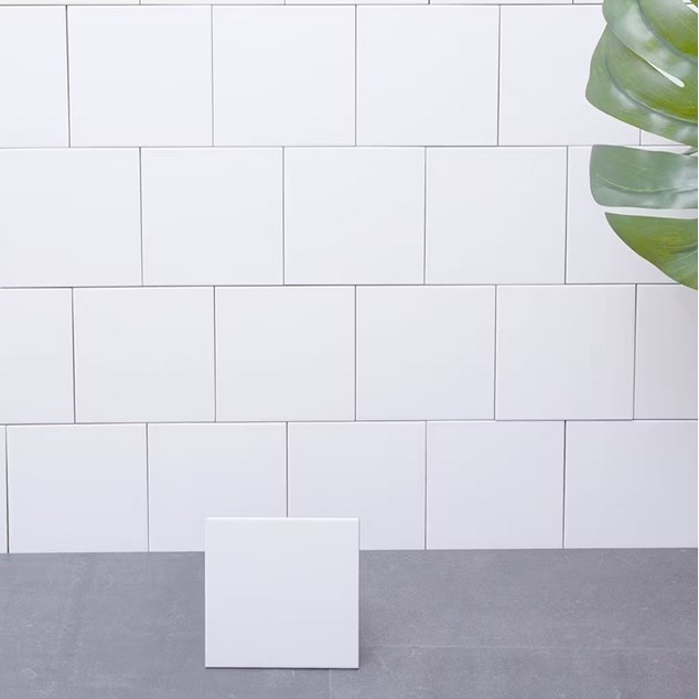 Vægflise Arredo Polar Hvid mat 15x15 cm