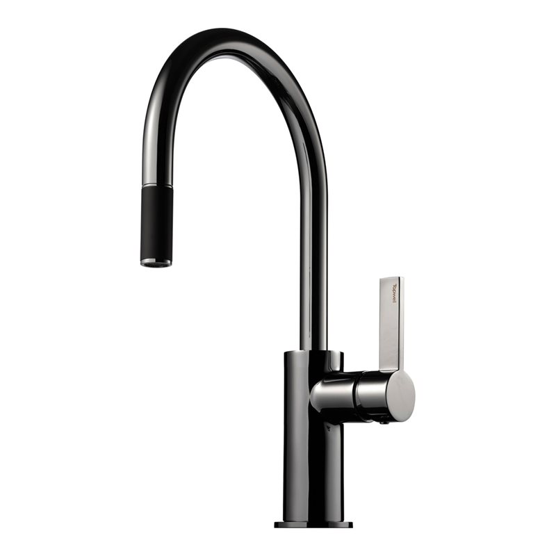 Køkkenarmatur Tapwell ARM375 med Udtrækstud Black Chrome
