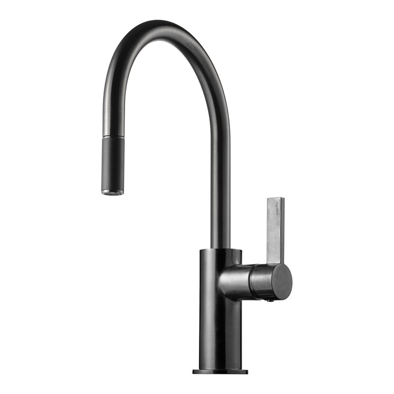 Køkkenarmatur Tapwell ARM375 med Udtrækstud Brushed Black Chrome