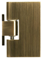 Brusedør Duschbyggarna Swing Design 750 H Klart Glas/Bronze