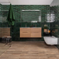 Vægflise Marazzi Lume Green 60x240mm