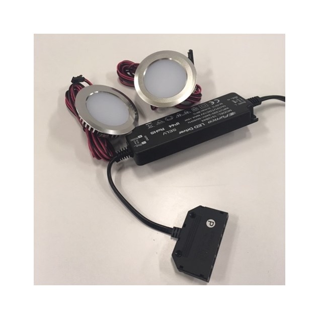 LED-SPOT Hafa Krom 55 mm med Transformator