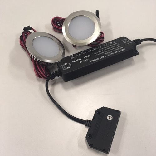 LED-SPOT Hafa Krom 55MM med Transformator