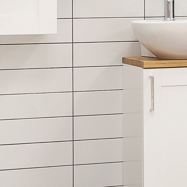 Vægflise Arredo Color Gris Perla Blank 10x30 cm