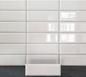 Vægflise Arredo Metro Biselado Facetkant Hvid Blank 10x30 cm