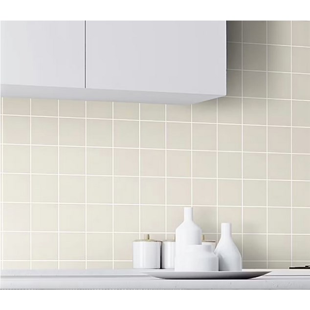 Klinker Arredo Unicolor Ivory Hvid Mat 10x10 cm