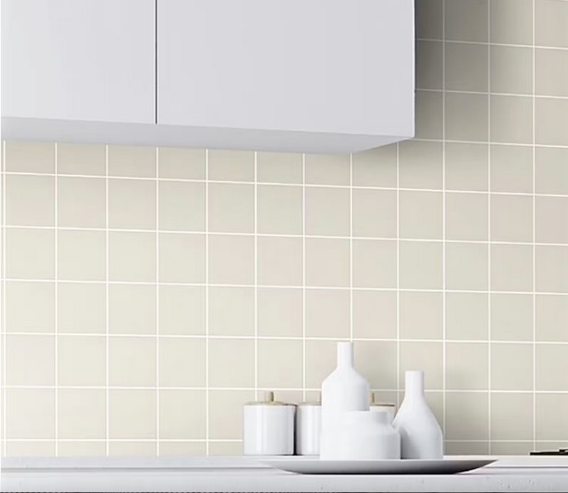 Klinker Arredo Unicolor Ivory Hvid Mat 10x10 cm